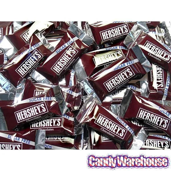 Sugar Free Hershey's Milk Chocolate Miniature Candy Bars Peg Bags: 12-Piece Case - Image 3