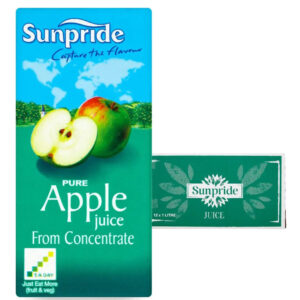 Sunpride Apple Juice Multipack, 12 x 1 L