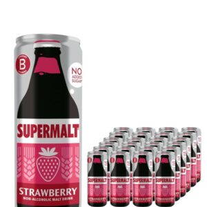 Supermalt Strawberry Can Multipack, 24 x 330 ml