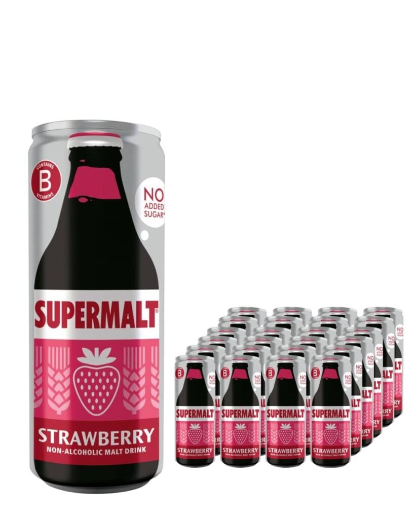 Wholesale Supermalt Strawberry Can Multipack 24 x 330 ml