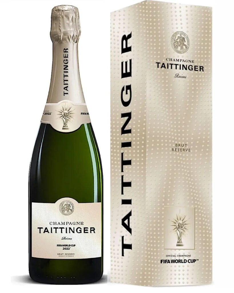 Wholesale Taittinger Brut Reserve NV Champagne Official World Cup Edition Gift Box 75 cl