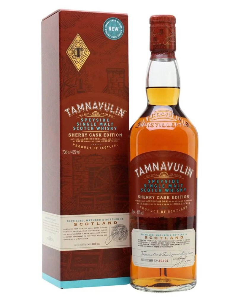 Wholesale Tamnavulin Speyside Single Malt Scotch Sherry Cask Edition Whisky 70 cl