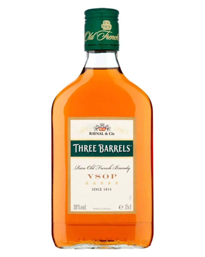 Wholesale Three Barrels VSOP Brandy 35 cl