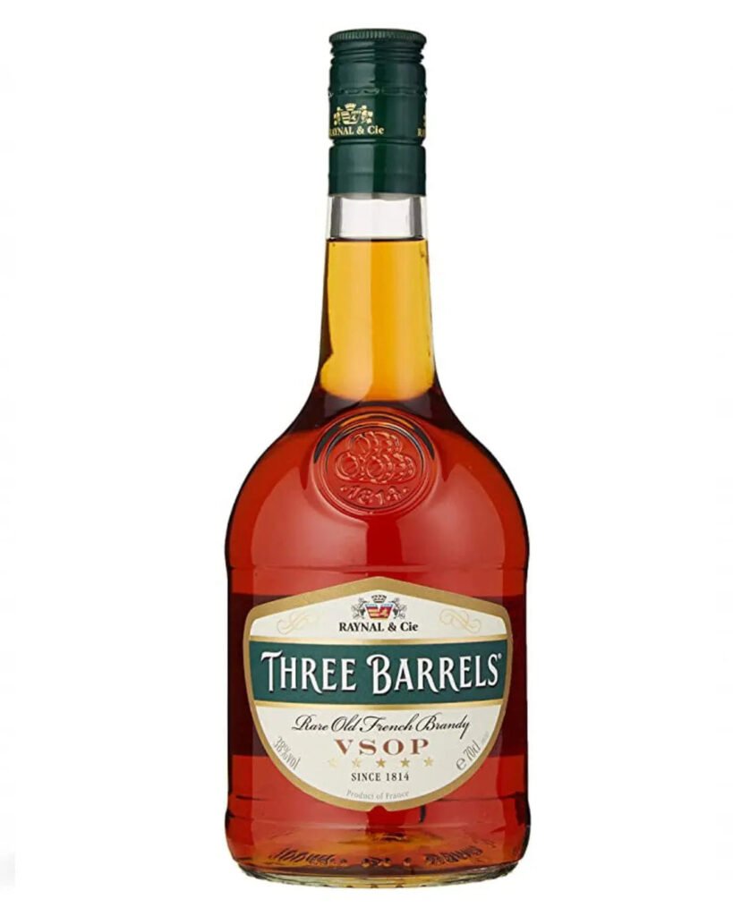 Wholesale Three Barrels VSOP Brandy 70 cl