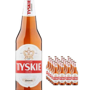 Tyskie Premium Lager Beer Bottle Multipack, 20 x 500 ml