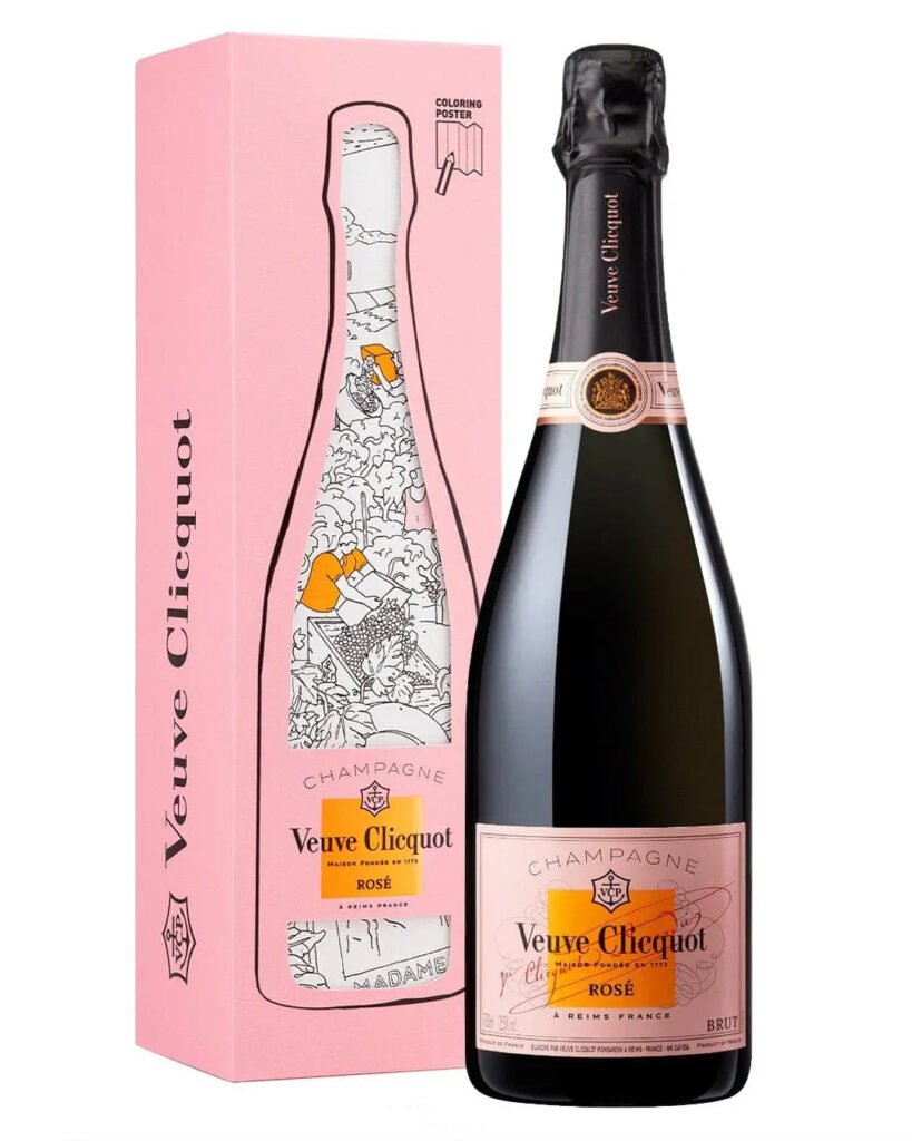 Wholesale Veuve Clicquot Rosé Colouring Pack Limited Edition 75 cl