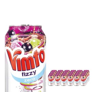 Vimto Nas Sugar Fizzy Fruity Soft Drink Can Multipack, 24 x 330 ml