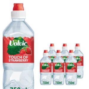 Volvic Touch of Fruit Strawberry Flavoured Water Multipack, 6 x 750 ml