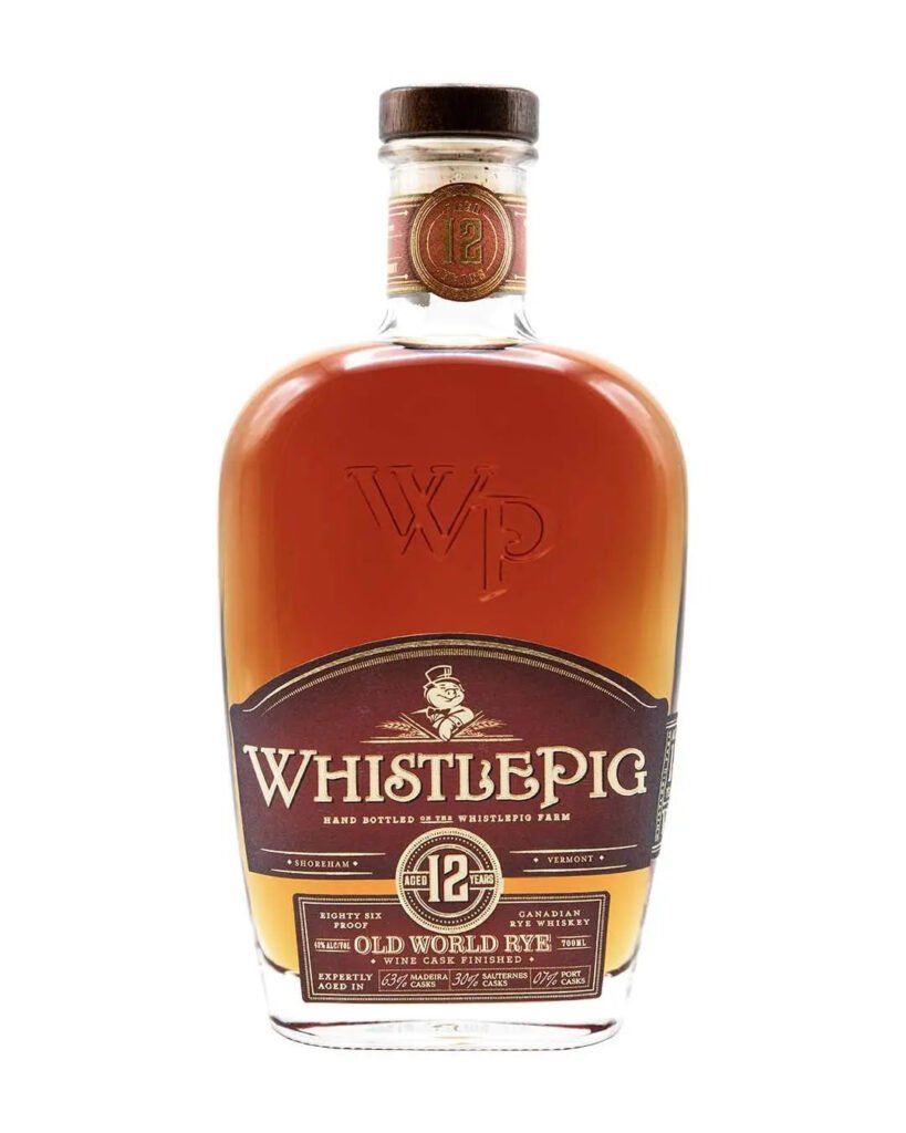 Wholesale WhistlePig 12 Year Old Old World Rye Whiskey 70 cl