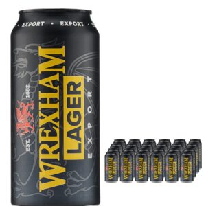 Wrexham Export Lager Beer Can Multipack, 24 x 440 ml