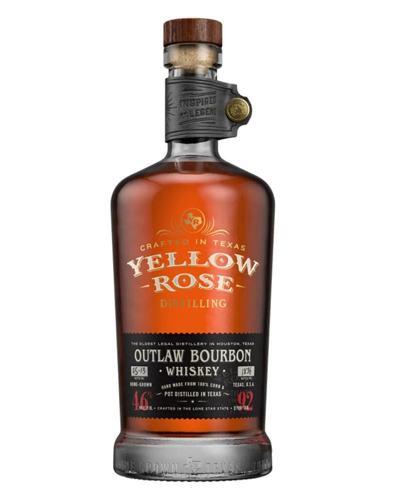 Wholesale Yellow Rose Outlaw Bourbon Black Label Whiskey 70 cl